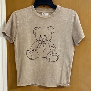Charming Beige Teddy Bear Tee